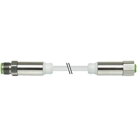 Murrelektronik M12 STEEL MALE 0 Degree /M12 STEEL FEMALE 0 Degree, TPE-S-OB 4X0.34 GRAY, 0.6m 7044-40021-3360060